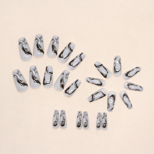 12 Sizes-24 Pcs Press On Nails W666
