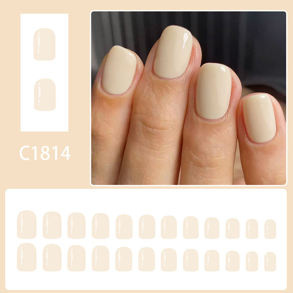 12 Sizes-24 Pcs Press On Nails C1814