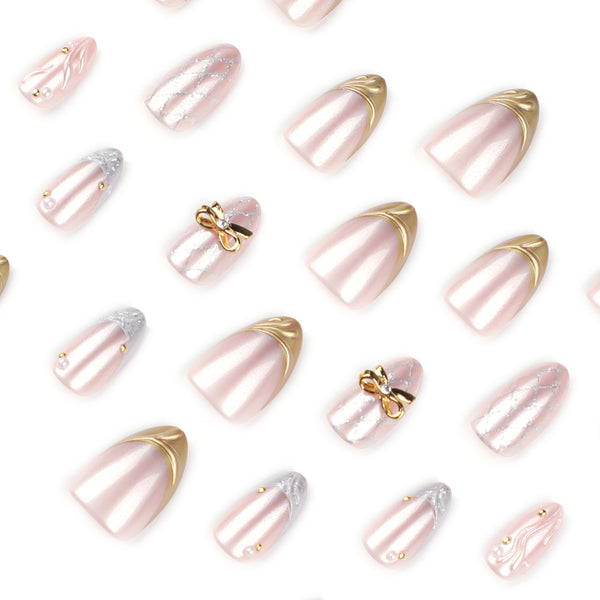 12 Sizes-24 Pcs Press On Nails JP4297