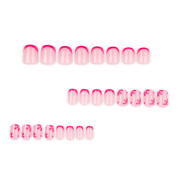 12 Sizes-24 Pcs Press On Nails JP3931