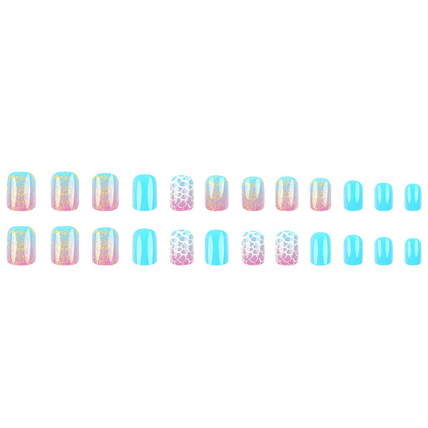 12 Sizes-24 Pcs Press On Nails DY1990