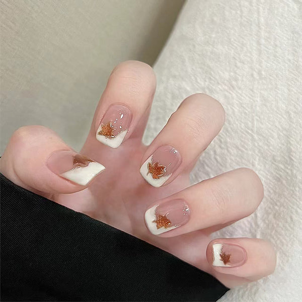 12 Sizes-24 Pcs Press On Nails R898
