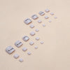 12 Sizes-24 Pcs Press On Nails F109