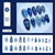 12 Sizes-24 Pcs Press On Nails Z1102
