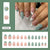 12 Sizes-24 Pcs Press On Nails Z1078