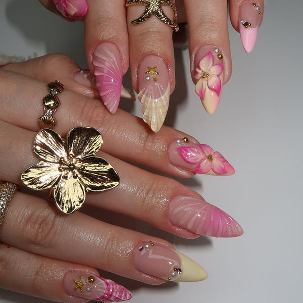 12 Sizes-24 Pcs Press On Nails Z1098