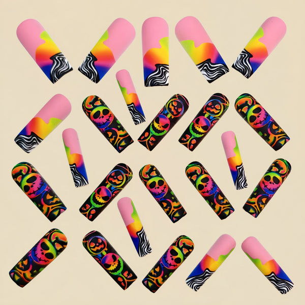 12 Sizes-24 Pcs Press On Nails Y1185