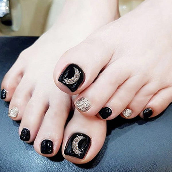 12 Sizes-24 Pcs Press On Nails F033