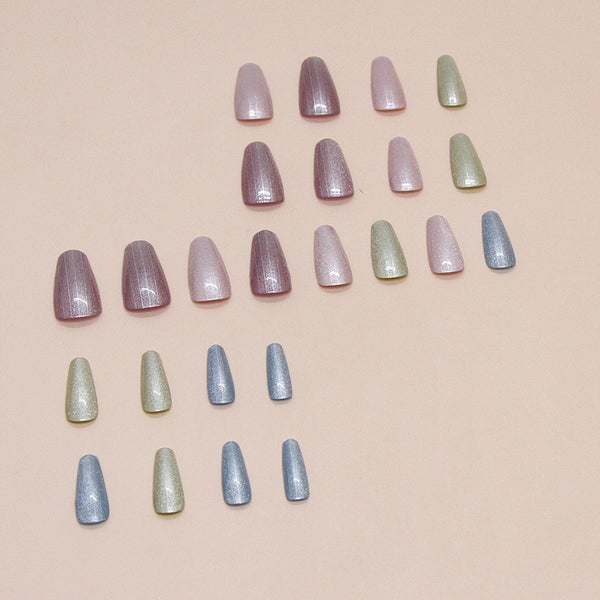 12 Sizes-24 Pcs Press On Nails W1590