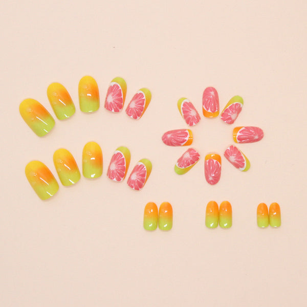 12 Sizes-24 Pcs Press On Nails W1707