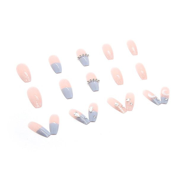 12 Sizes-24 Pcs Press On Nails Z452
