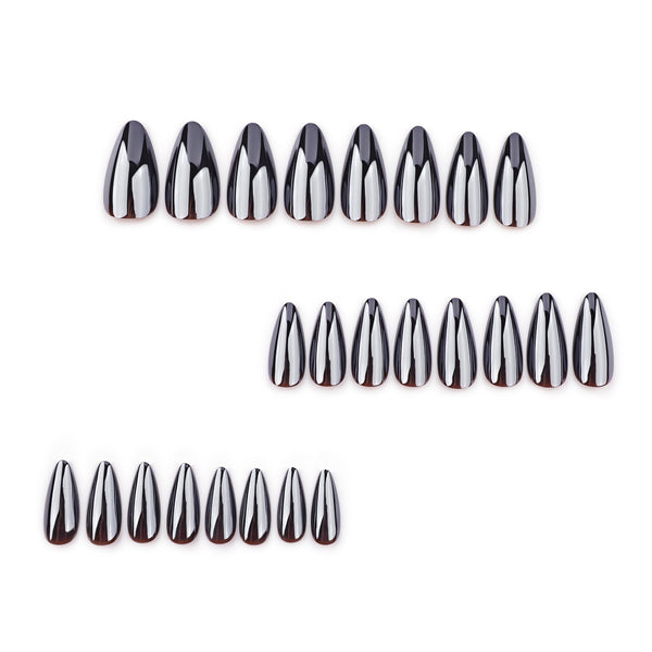 12 Sizes-24 Pcs Press On Nails JP3572