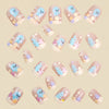 12 Sizes-24 Pcs Press On Nails Y1400