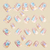 12 Sizes-24 Pcs Press On Nails Y1400