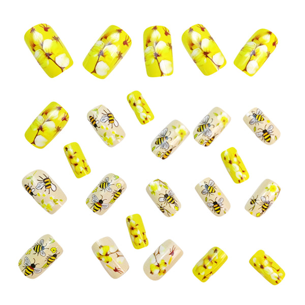 12 Sizes-24 Pcs Press On Nails Y1026