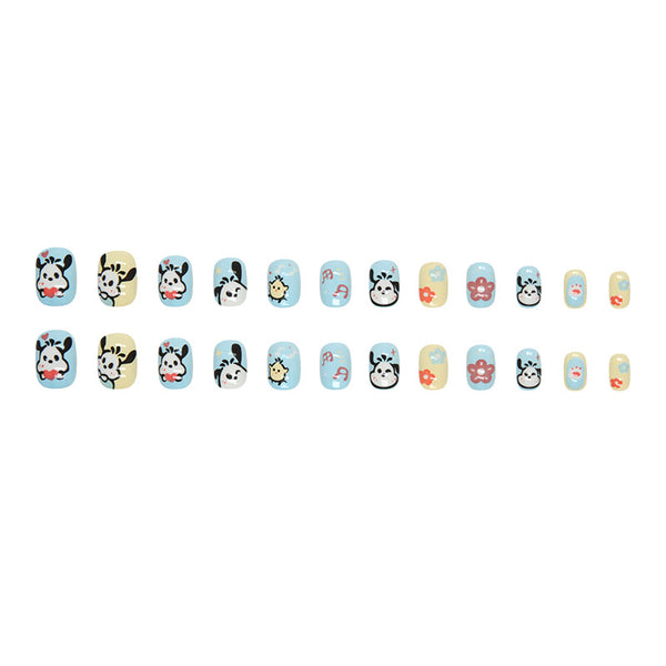 12 Sizes-24 Pcs Press On Nails K009