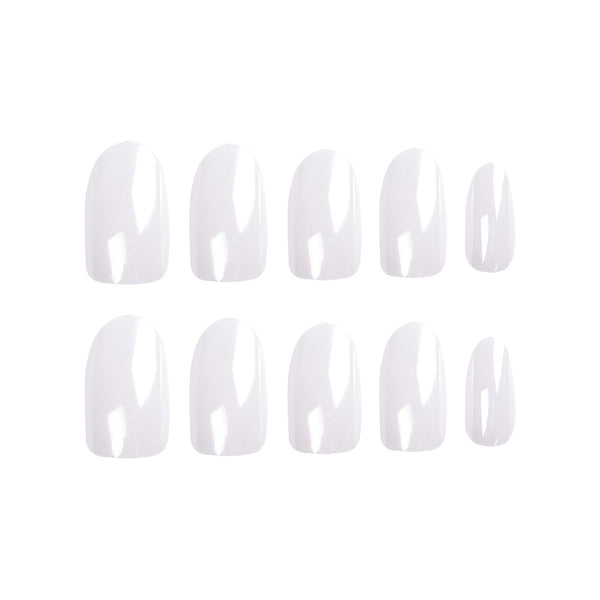 Almond Glossy Medium Oval Press on Nails