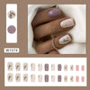 12 Sizes-24 Pcs Press On Nails W1074