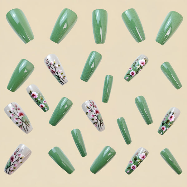 12 Sizes-24 Pcs Press On Nails Y467