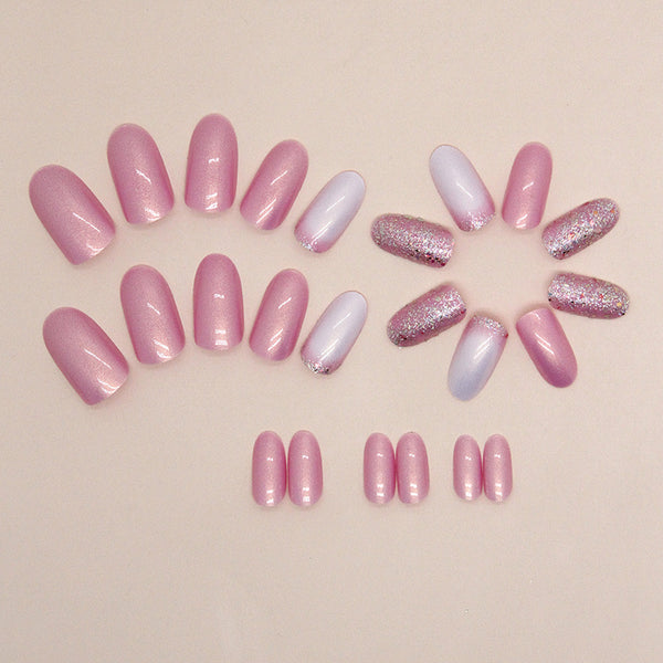 12 Sizes-24 Pcs Press On Nails W1424