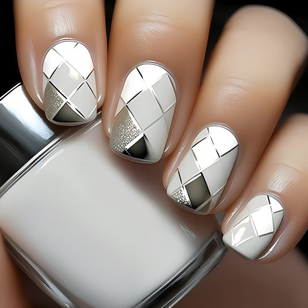 12 Sizes-24 Pcs Press On Nails Y048