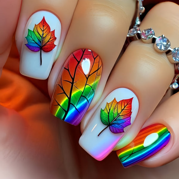 12 Sizes-24 Pcs Press On Nails Y554