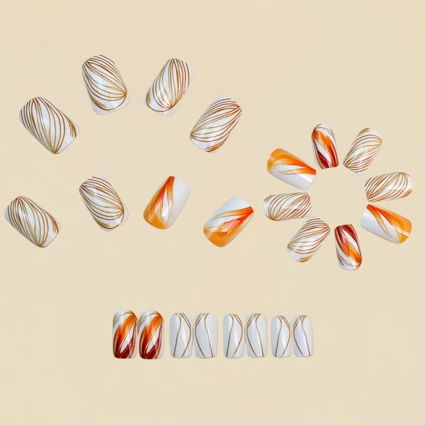 12 Sizes-24 Pcs Press On Nails Y1801