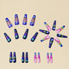 12 Sizes-24 Pcs Press On Nails Y074