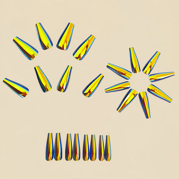 12 Sizes-24 Pcs Press On Nails Y1067