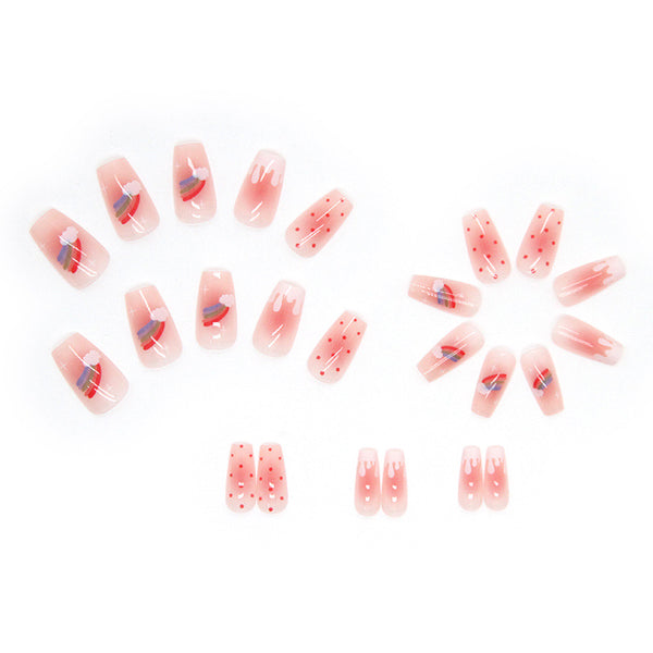 12 Sizes-24 Pcs Press On Nails R570