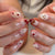 12 Sizes-24 Pcs Press On Nails JP4054