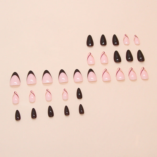 12 Sizes-24 Pcs Press On Nails W1784