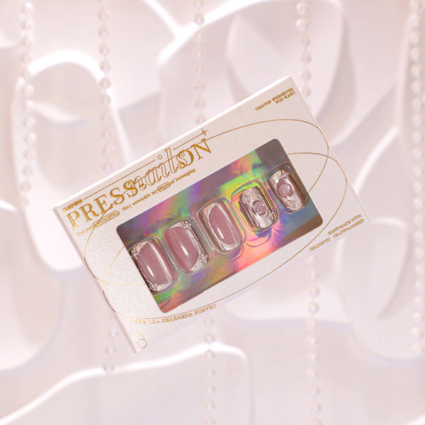 Medium Pink Square Press on Nails