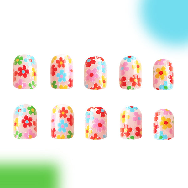 12 Sizes-24 Pcs Press On Nails C369