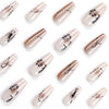 12 Sizes-24 Pcs Press On Nails JP2915