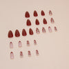 12 Sizes-24 Pcs Press On Nails W1532