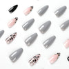 12 Sizes-24 Pcs Press On Nails JP2295