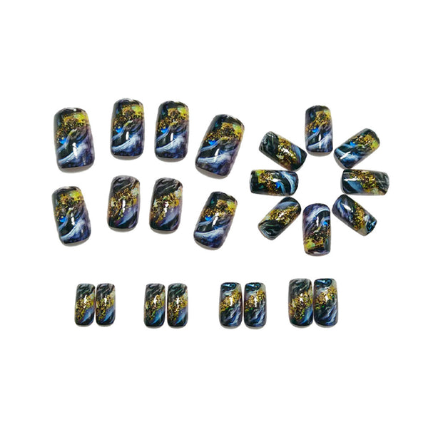 12 Sizes-24 Pcs Press On Nails Y1807