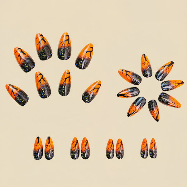 12 Sizes-24 Pcs Press On Nails Y429