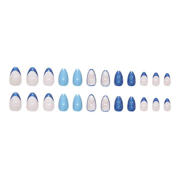 12 Sizes-24 Pcs Press On Nails W2009
