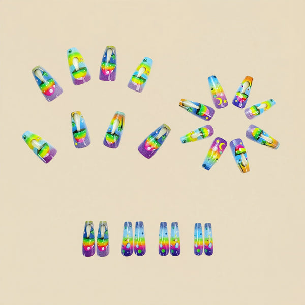 12 Sizes-24 Pcs Press On Nails Y739
