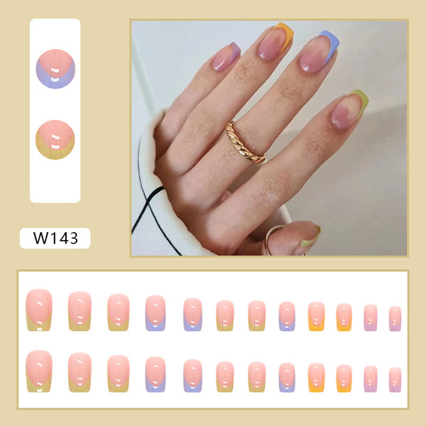 12 Sizes-24 Pcs Press On Nails W143