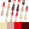 12 Sizes-24 Pcs Press On Nails JP3504