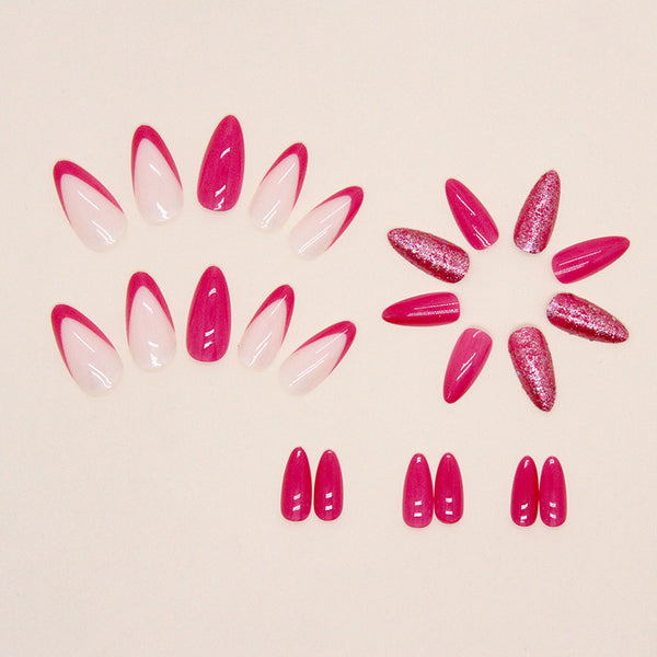 12 Sizes-24 Pcs Press On Nails W952