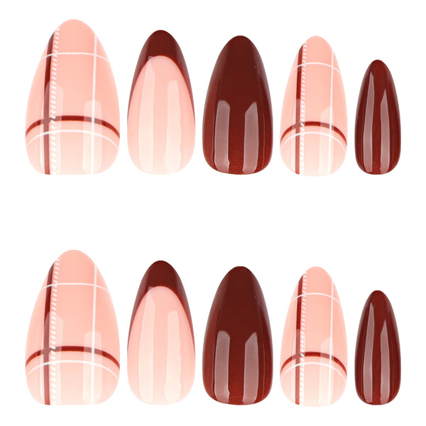 12 Sizes-24 Pcs Press On Nails JP4176