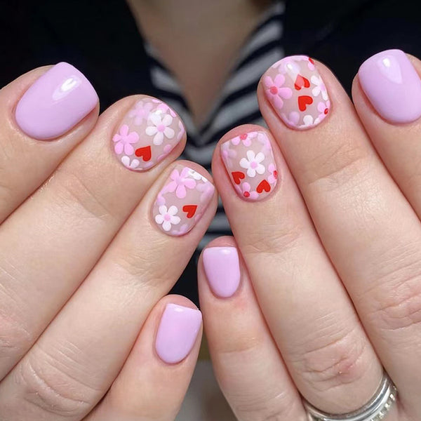 12 Sizes-24 PcsPress On Nails C346