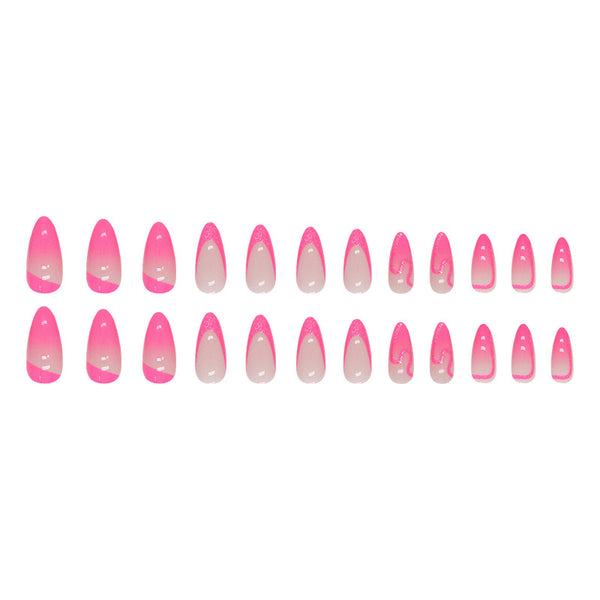12 Sizes-24 Pcs Press On Nails W977