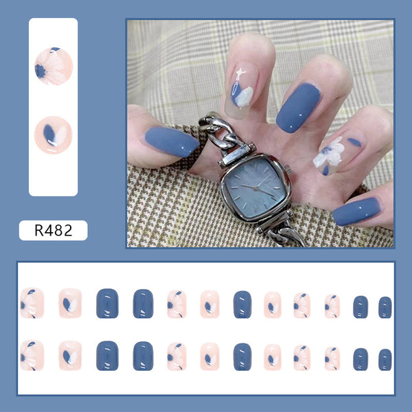 12 Sizes-24 Pcs Press On Nails R481