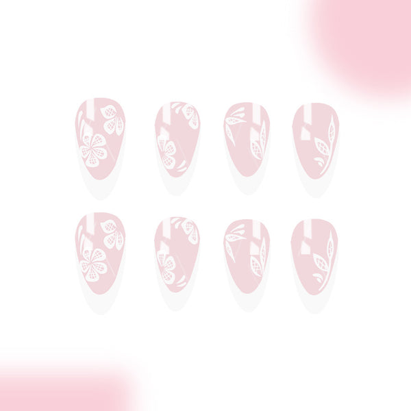 12 Sizes-24 Pcs Press On Nails C949