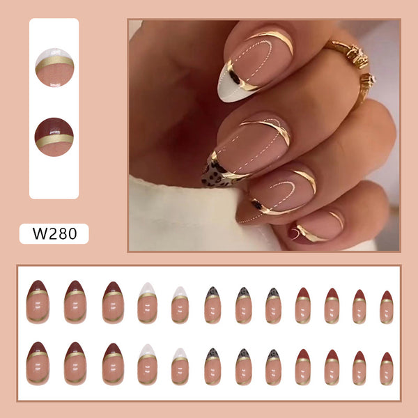 12 Sizes-24 Pcs Press On Nails W280